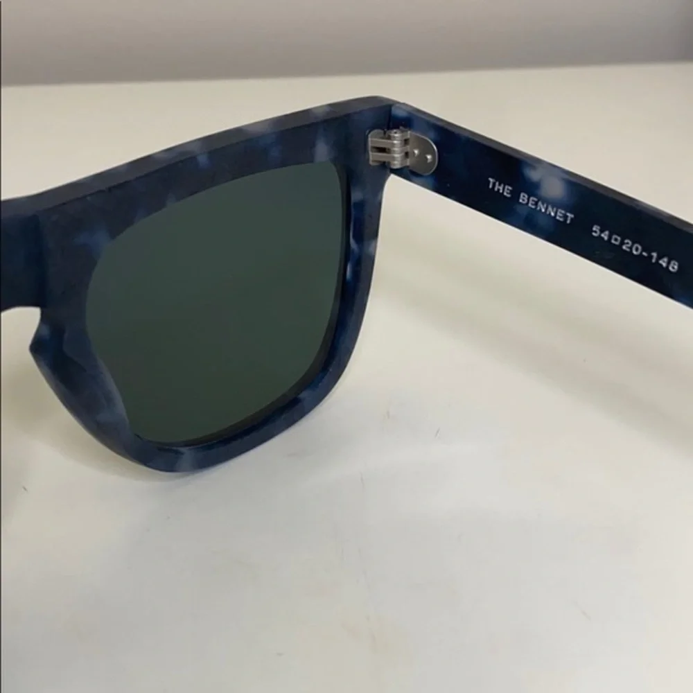 Komono Bennet Matte Indigo Demi Sunglasses blue